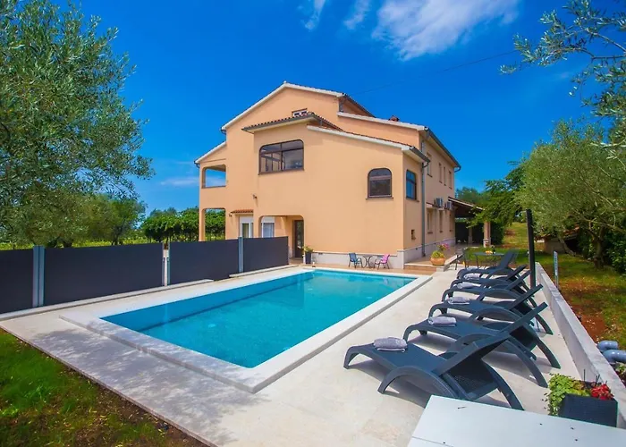 Three-bedroom Mir With Private Infinity Pool Apartman Vosteni